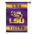 thumbnail image 1 of Fremont Die  28 x 40 in. LSU Tigers House Flag Style 2 Sided Banner, 1 of 1