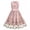 Pink, variant on IBTOM CASTLE Flower Girl Dress Lace Embroidery Birthday Party Wedding Dresses Kids Formal Bridesmaid Tulle Dresses Princess Pageant Floral Gown 7-8 Years Green