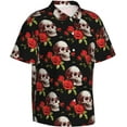 thumbnail image 2 of Mens Casual Hawaiian Shirts Short Sleeve Button Down Beach Shirts Shirts, 2 of 8
