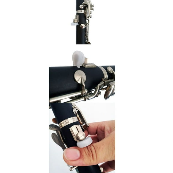 Mobutofu 5Pcs Rubber Clarinet Thumb Rest Cushion White for Wind Instrument Parts Playing Clarinet Musicians