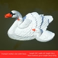 thumbnail image 5 of SAYOO Outdoor Garden Swan Figurine, Landscape Centerpiece Decorative Swan, Floating Resin Simulated Swan Ornament, 5 of 5