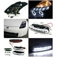 thumbnail image 2 of Spec-D Tuning Glossy Black Smoke Halo LED Projector Headlights + LED Fog Compatible with 2003-2005 350Z Left + Right Pair Headlamps Assembly, 2 of 2