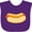 Purple, variant on Inktastic Funny Hot Dog Boys or Girls Baby Bib