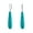 Blue-Turquoise, variant on Womens Long Linear Quartz Turquoise Onyx Lapis Gemstone Dangle Earrings Sterling Silver