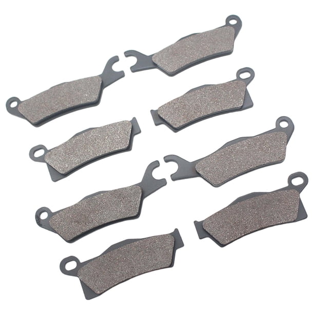 4 pares de pastillas de freno delanteras traseras para motocicleta, discos de freno semimetálicos para Can AM 500 800R 1000 Std Ef, piezas de fricción Baoblaze Pastillas de freno de motocicleta