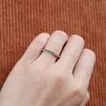 thumbnail image 6 of 18k gold plated Minimalist Rainbow Gemstones Half Eternity Ring,Ombre ring.multi color eternity band,half eternity rainbow band,Gold Engagement Ring, 6 of 6