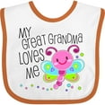 thumbnail image 3 of Inktastic My Great Grandma Loves Me Cute Dragonfly Boys or Girls Baby Bib, 3 of 4