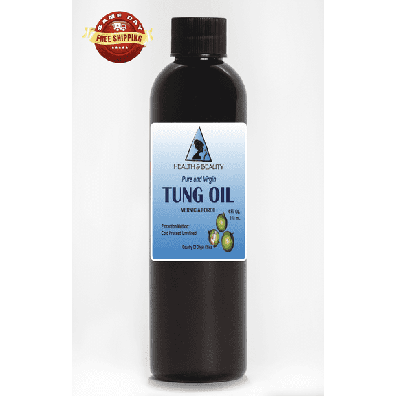 Tung Oil Unrefined Wood Finishing Organic H&B Oils Center Co. Pure 4 oz