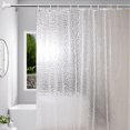 thumbnail image 2 of DISEN Clear Shower Curtain Liner, Water Repellent Shower Curtain for Bathroom Shower Stall, Water Cube, 72x72 Inches No Chemical Smell Extra Long for Shower Stall Bathtubs, 2 of 6
