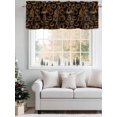 thumbnail image 5 of Thanksgiving Pumpkin Valances for Windows Fall Hand Drawn Pumpkin Black Rod Pocket Curtains Valance Short Window Treatment Drapes for Living Room, Bedroom Bathroom 42"&nbsp;W x 18" L, 5 of 5