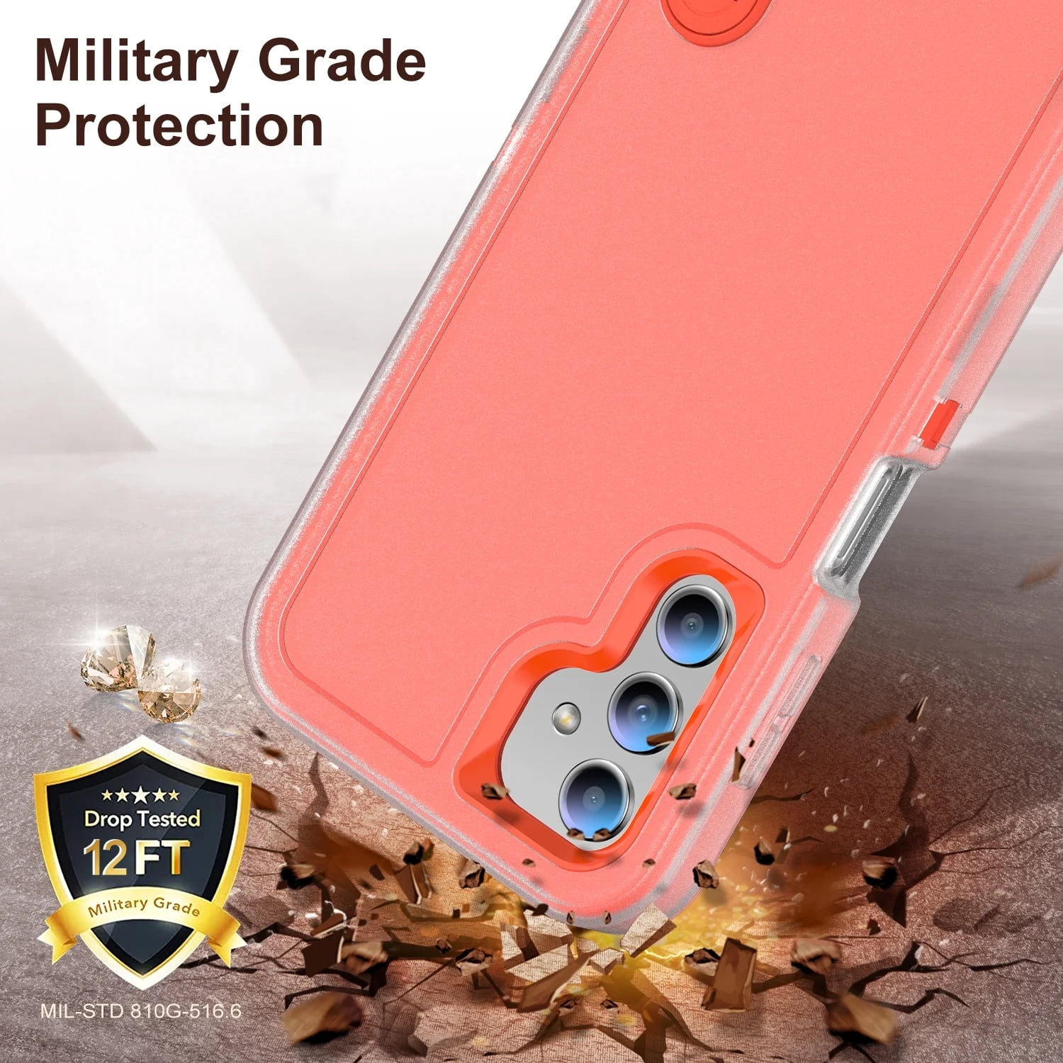 New Case for Samsung Galaxy A54 5G 6.4 inch,Heavy Duty 3 Layer Military Protection with Hidden Kickstand Shock Resistant Armor Hybrid Bumper Rugged Rubber Phone Cover,7 Color
