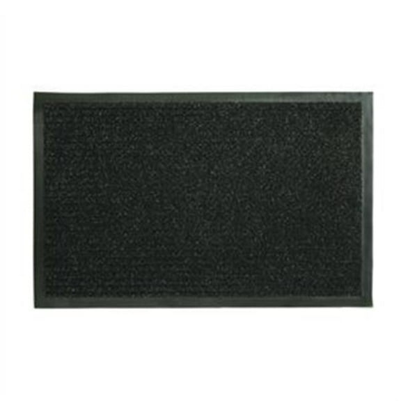 18 x 28 in. Dual Rib Floor Door Mat, Black