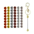 thumbnail image 2 of 49x Fabricación de joyas de silicona Espaciador suelto Cuenta Fútbol Béisbol Softball Voleibol para manualidades DIY Hallazgos de joyería Sunnimix Espaciador de cuentas sueltas, 2 of 8