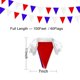 thumbnail image 2 of Guirnalda LoveVC 30 m Bandera Triangular Roja Azul Blanca 60 uds, 2 of 5