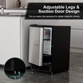 thumbnail image 6 of OUBID 15"W Drainless Under Counter Ice Maker, 22 lbs Storage Bin, Crescent Ice, Built-In/Freestanding Ice Maker, No Drain Required, ETL Certified, for Residential & Commercial Use, 6 of 13