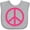 AC-Heather Grey, variant on Inktastic Pink Peace Sign Girls Baby Bib