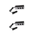 thumbnail image 3 of Riwesomey Divisor de encendedor de cigarrillos para coche de 1 a 3 enchufes con adaptador de USB DC 12-24V adaptador de corriente para Como se muestra 2piezas, 3 of 6