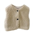 thumbnail image 3 of Toddler Winter Fleece Waistcoats Girls Boys Autumn Wool Warm Vests Coats Outwear 1-6Y, 3 of 4