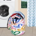 thumbnail image 5 of 50-liter Large Capacity Laundry Basket Sealed and Dustproof Easy Carry Handles Applicable to Laundry Room Bedroom Bathroom College Dorm Capture Love, 5 of 7
