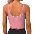 thumbnail image 3 of Bixox Women's Happy Mother's Day Pattern Fitness Navel Tank Top U-Back Yoga Tank Top Sweatshirt Sports Bra, 3 of 7