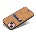 thumbnail image 3 of Funda con soporte para iPhone 15, tarjetero, piel sintética, cubierta trasera de TPU revestida, verde, 8453632529760, gris, 3 of 5