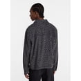thumbnail image 3 of No Boundaries Cotton Boxy Cropped Fit Printed Flannel Shirt with Long Sleeves, Men's XS-5XB, 3 of 5
