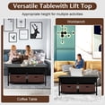 thumbnail image 4 of Gymax Lift Top Coffee Table with 3 Storage Compartments, Black, 4 of 9