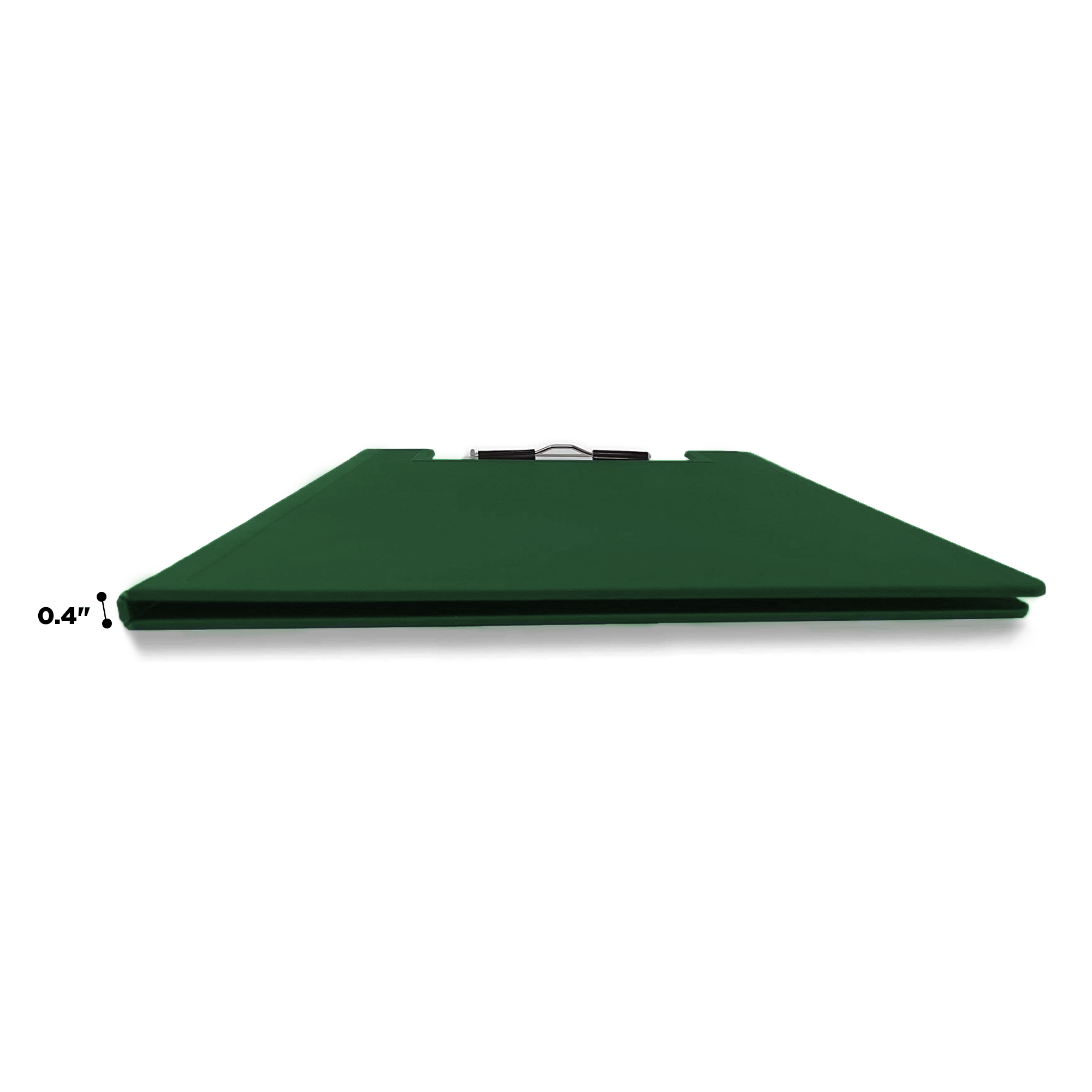 Carstens Heavy Duty Low-Profile Clipboard with Cover – Plastic, Hunter Green