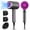Purple, variant on Hair Dryer, 1800W Fast Hair Blower with Constant Temperature, Negative Ionic Blow Dryer for Curly Hair Reduce Frizz & Damage Free, Foldable & Safe Plug Blower