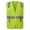 Safety Green, variant on 3C Products ANSI/ISEA 107-2015 Class 2 Safety Green Cool Mesh Safety Vest w/ Zipper Closure and 4 Outside Pockets / Solid Front & Mesh Back- SV2100-XL