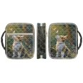 thumbnail image 3 of HELLHERO Dog Pattern Bible Cover Case for Scripture Study, Polyester Fabric Quilted Bible Cover with Portable Durable Handle Quilted Bible Case, 3 of 9