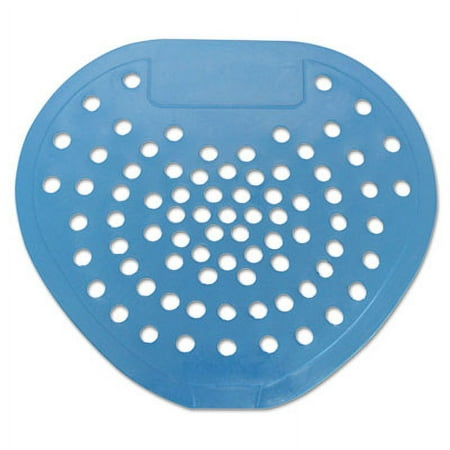 Hospeco Health Gards Vinyl Urinal Screen, 7 3-4\"W X 6 7-8\"H, Blue, Mint, Dozen