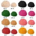 thumbnail image 2 of lanema Funny Handmade Crochet Knit Beanie Hat Kids Winter Personality Horrible Brain Solid Color Cap Props, 2 of 14