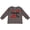 Charcoal Grey, variant on Inktastic Grandma Was Here Red Kisses Boys or Girls Long Sleeve Toddler T-Shirt