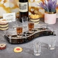 thumbnail image 4 of 12 Shot Glass Tray Holder Bar Acrylic Shot Glasses Holders Wine Glass Cup Serving Tray with Black Base Cups Organizer Shot Glass Display Bar Accessories for Party Bar Club Hole: 1.5", 4 of 9