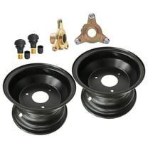 2 Pack 7" inch Rim Wheel 3 Lug 78mm Bolt Pattern   23T Rear Axle Hubs for 16x8-7 Tire 70cc 110cc 125cc Quad Go kart ATV Buggy Mini Bike Lawn Mower Four Wheelers Taotao Coolster Coleman Roketa