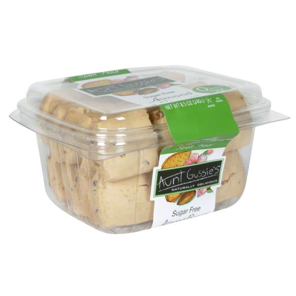 Aunt Gussie's Spelt Almond Biscotti Sugar Free, 8 Ounce by Aunt Gussie's