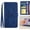 Darkblue, variant on Elegant Butterfly Flower Embossed Flip Case for Samsung Galaxy S25 Edge - PU Leather Wallet Case with Kickstand Card Slots Drop Protection Wrist Strap and Shoulder Strap for S25 Edge, Darkblue