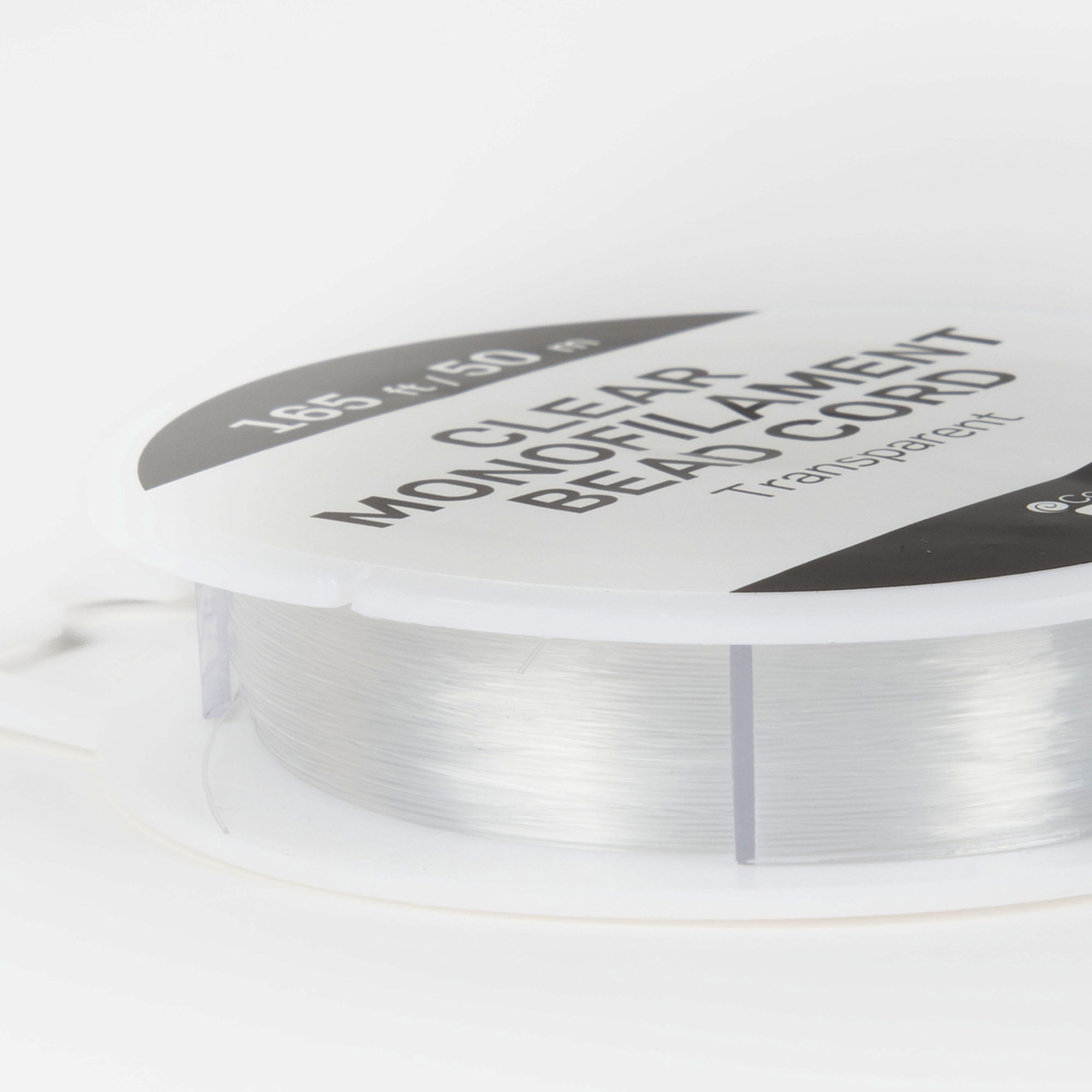 (6 pack) Cousin DIY Clear Monofilament Cord, Beading and Jewelry Making, 0.30 mm Diameter, 165 ft Roll