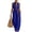 Blue, variant on Two Piece Outfit Sets for Women 100% Cotton Sleeveless Jumpsuit with Deep V-Neck, Belted Waist and Pockets