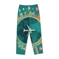 thumbnail image 4 of Bingfone Pajamas For Women,Around The Planet Pajama Pants With Pockets-Large, 4 of 9