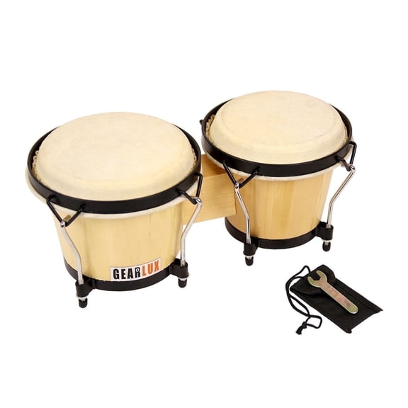 Gearlux Tunable Bongos - Natural