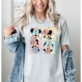 thumbnail image 4 of Moonlight Apparel Minnie Mickey Mouse Fun Faces T-Shirt Comfort Multi-Colors Cartoon Tee Disney Family Shirt Minnie Mouse Birthday Outfit Colorful Disney World Tee Cute Kids Character Shirt, 4 of 5