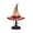 B#6.7", variant on Witch Hat Lamp, 11.8" Halloween Stained Glass Resin Handmade Gothic Wizard Hat, LED Spooky Halloween Accent Lamp for Bedroom Living Room Mantel Home Decor