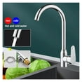 thumbnail image 2 of Kitchen Faucet Black Pull Out Sink Hot Cold Mixer Tap, 360° Rotation Brushed Nickle Stream Sprayer Head Chrome Water Tap Copper ,Easy to Install, 2 of 7