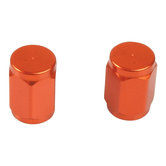 Tusk 143-506-0003 Billet Aluminum Valve Stem Caps - Orange