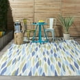 thumbnail image 2 of Waverly Sun N Shade 93x130" Rectangle Fabric Area Rug in Seaglass Green, 2 of 10