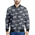 thumbnail image 4 of Chaqueta con cremallera y estampado 3D de animales de dibujos animados para hombre, chaqueta informal de calle con cremallera, sudadera estilo aviador para primavera y otoño, 4 of 5