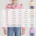 thumbnail image 3 of Vdoaml Girls Cropped Hooded Jacket Kids Full Zip Wind Coat Children Elastic Hem Long Sleeve Outerwear 5-6 Years Purple, 3 of 4