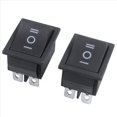 thumbnail image 3 of 20 Pzs 6 DPDT Negro Interruptor Basculante de On/Off/On de Boton AC 250V/15A 125V/20A, 3 of 5